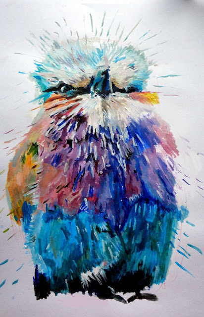 Abstract Bird Paintings