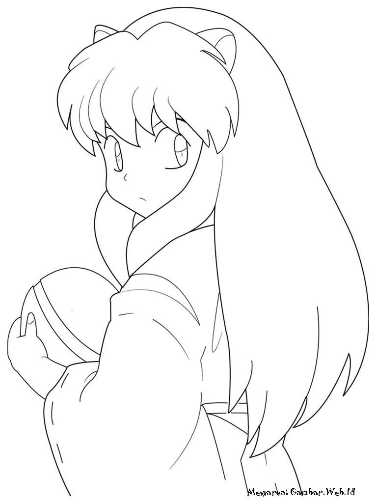 Mewarnai Gambar  Inuyasha Mewarnai Gambar 