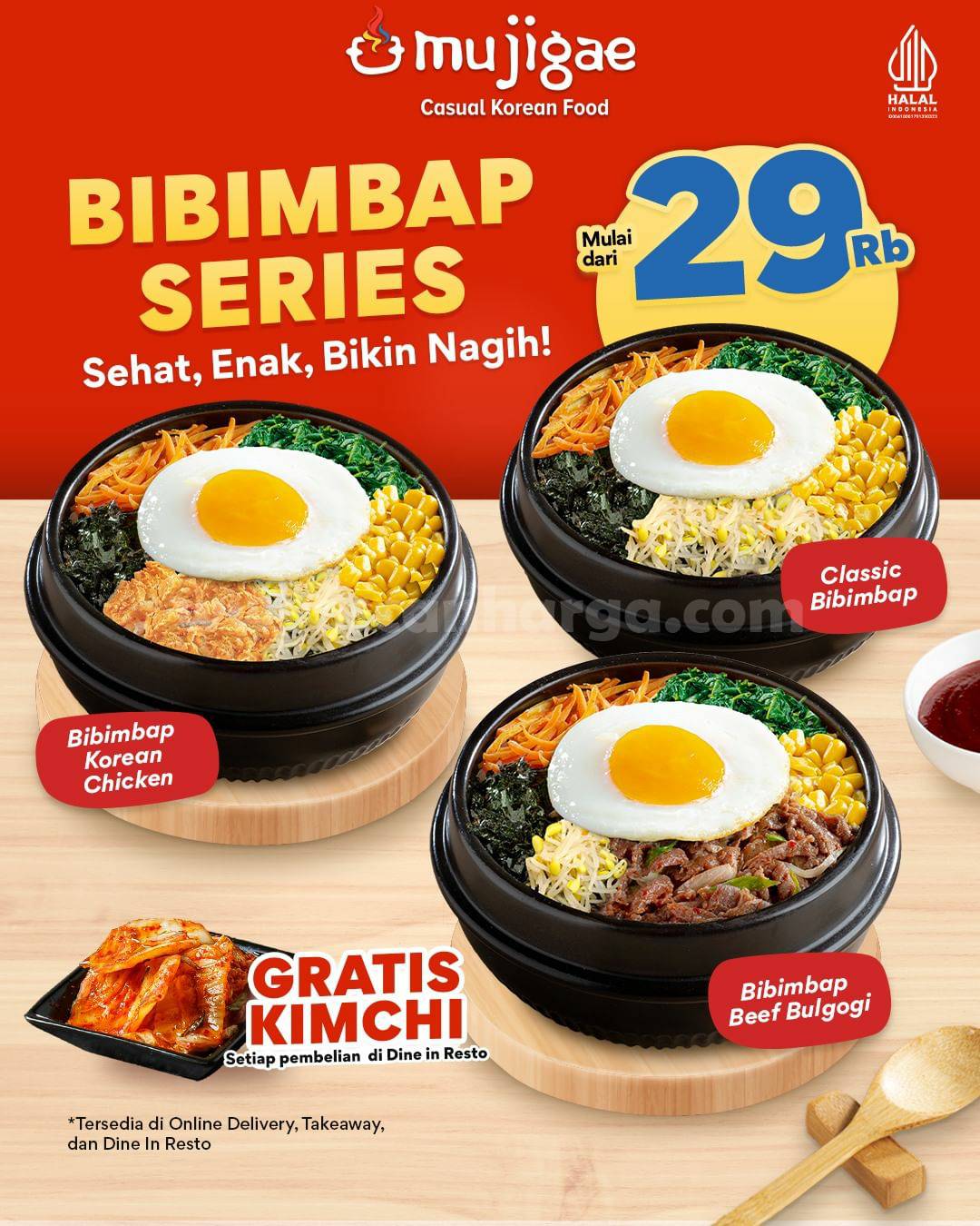 Promo MUJIGAE BIBIMBAP Menu Series mulai Rp. 29RB