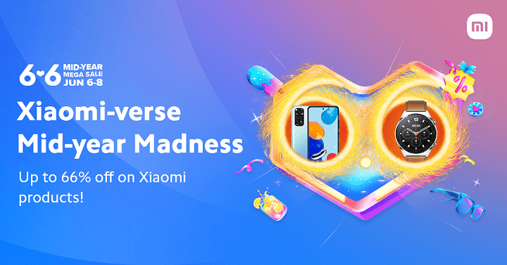 Get the best deals on Xiaomi products during the Lazada 6.6 Sale