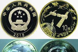 China 10 yuan 2015 - Aerospace Achievements