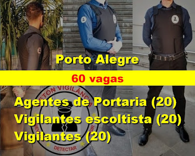 Geton seleciona 60 vagas para Vigilantes e Porteiros em Porto Alegre