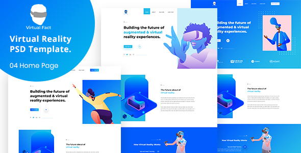 Virtual Reality PSD Template 