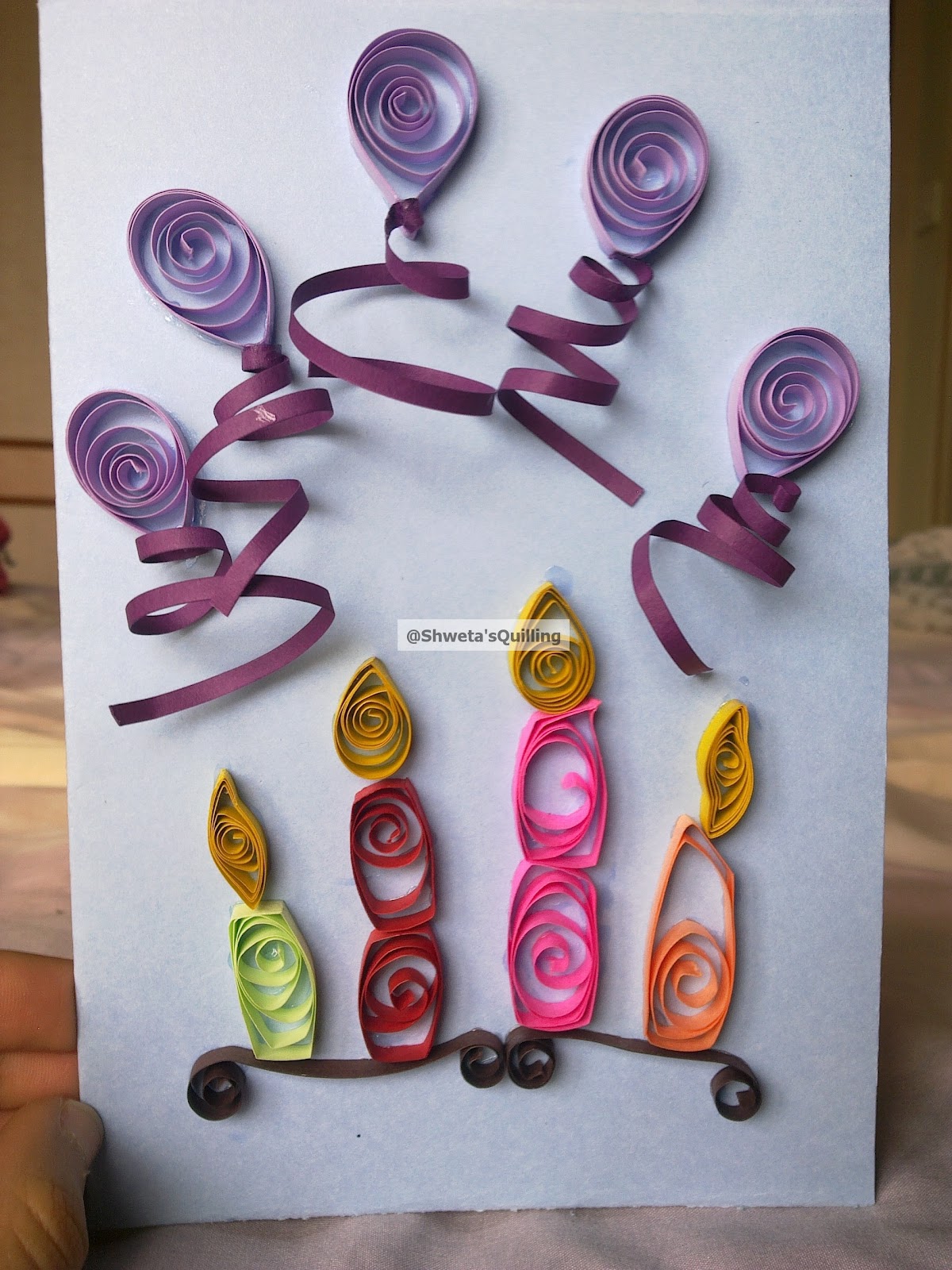 New 55 Quilling Simple Card