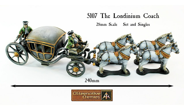 5107 Londinium Coach 28mm vehicle plus options remastered release