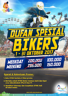 PROMO DUFAN STNK MOTOR OKTOBER 2017