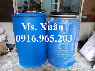 Phi nhựa mới 220 lít đựng hóa chất, thực phẩm