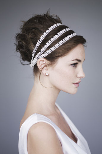 vintage wedding hair style