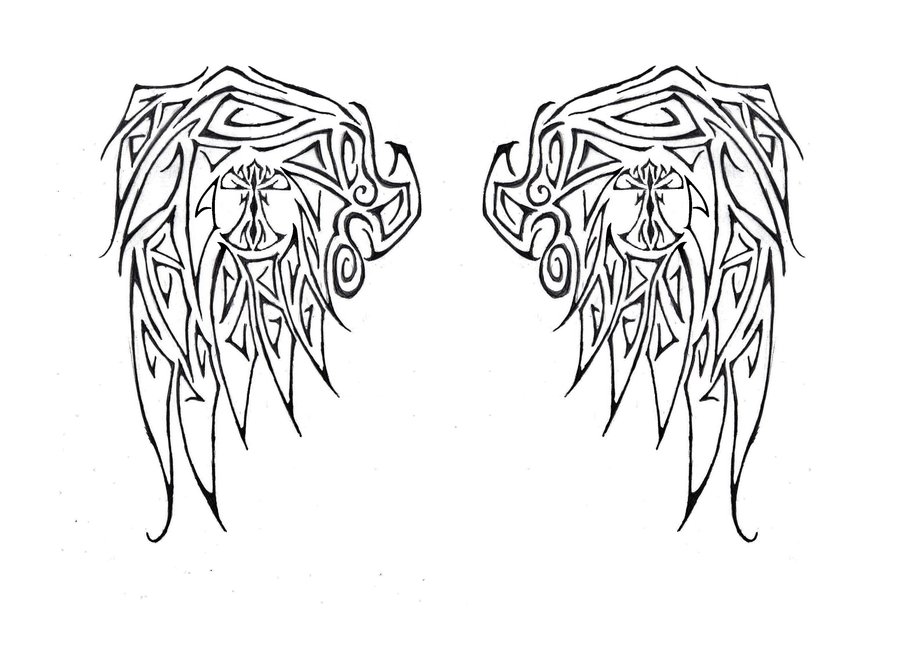 Angel Tattoos Simple Angel Wings