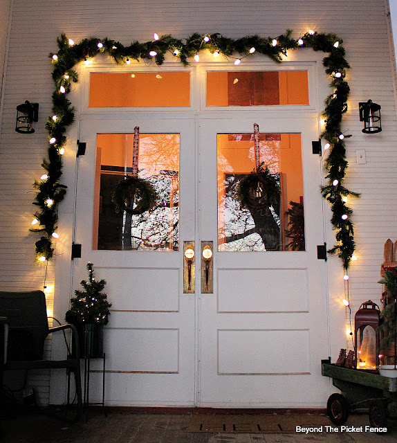 Christmas Lights on the Porch