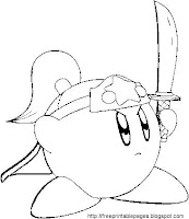 Ninja Coloring on Free Printable Coloring Pages  Nintendo S Kirby Kirby Kirby Cartoon