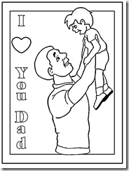 Father's day coloring pages