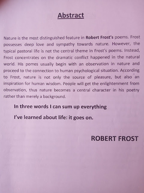 Robert Frost as a nature poet