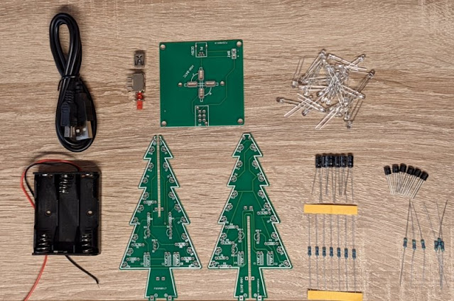 CTR-30-LED-Christmas-tree-kit-tested-03 (© AZ-Delivery)