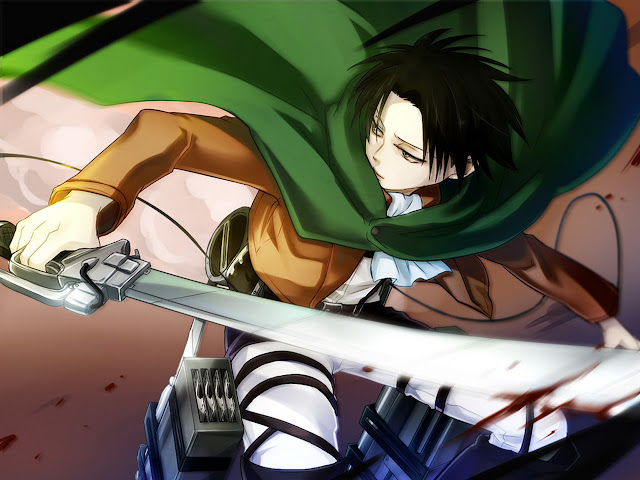   Levi Rivaille Attack on Titan Shingeki no Kyojin Anime Sword HD Wallpaper Desktop Background