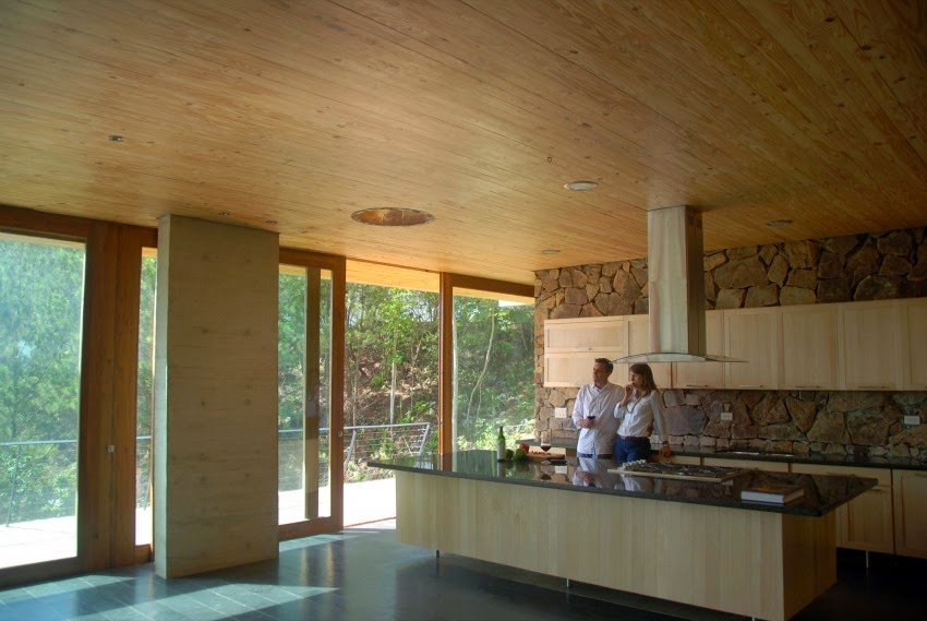 natural kitchen design ideas with wood stone