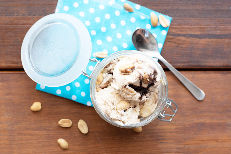 recette Glace au beurre de cacahuète 