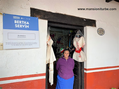 Tienda de Bertha Servín Barriga en la Casa de los Once Patios en Pátzcuaro