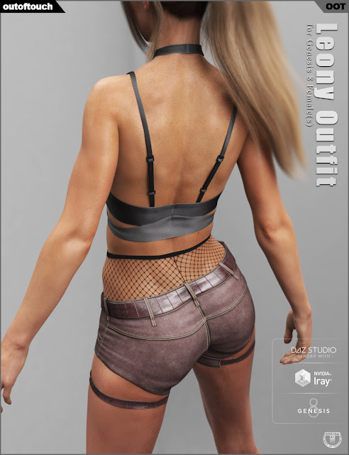 Leony Outfit for Genesis 8 Female