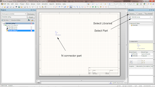 adding N connector to schematic sheet