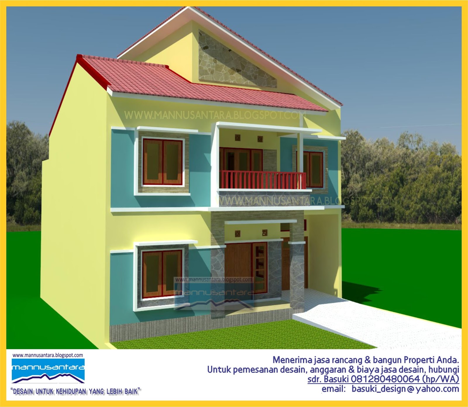 Desain Rumah 2 Lantai Hemat Energi Wallpaper Dinding