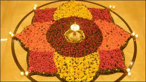 Easy Rangoli Designs For Diwali With Flowers