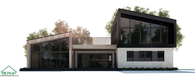 Denah Model Desain Gambar Rumah Minimalis Idaman Modern Tipe 285