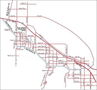 Palm Springs Map