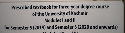 General English text book for 3rd/5th sem Kashmir university