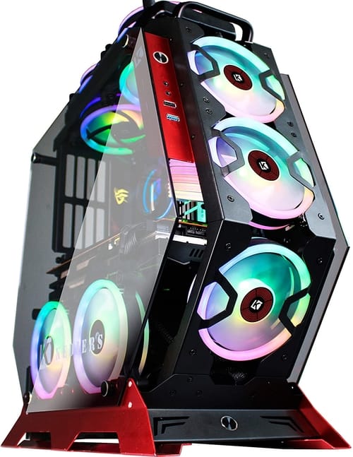 KEDIERS 7 PCS RGB Fans ATX PC Gaming Case