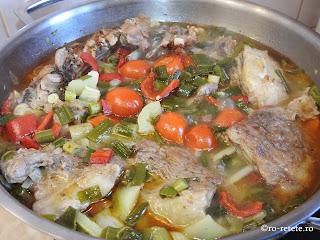 Reteta friptura cu 3 arome din carne de miel cu legume la ceaun sau tigaie wok retete mancare traditionala romaneasca pentru masa de Pasti,