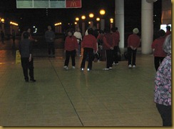 Gathering before Tai Chi class