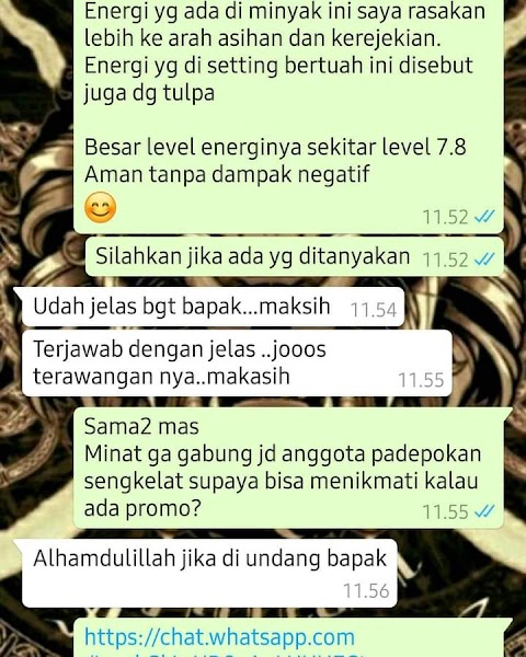 Saya terbiasa apa adanya