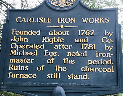 Carlisle Iron Works Historical Marker in Cumberland County, Pennsylvania