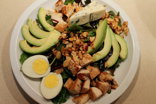 Cobb Salad with Honey-Smoked Almonds