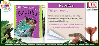 McDonalds DK Eye Wonder Books Promotion 2009 - Reptiles