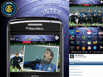 Theme Inter Milan for BlackBerry