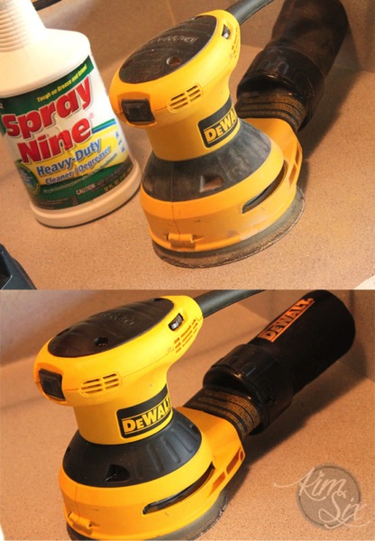 Cleaning random orbit sander