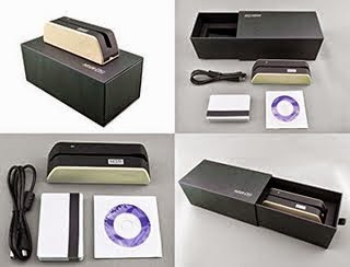 2xhome - NEWEST MODEL! - MSR09 Smallest Credit Card Reader Writer Available - USB Powered! - Comes with 20 Blank Cards! - Encoder Encode Swipe Swiper Scan Scanner Read Write Magnetic Stripe Magstripe Mag Data Collector Recorder Machine Maker Creator - 3 Track Tracks Small Mini Hand Held Handheld - ...