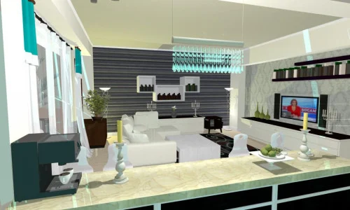Design interior living apartament modern Constanta - Amenajari Interioare / Arhitect Constanta