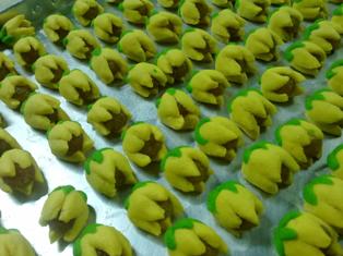 Biskut Tart Nanas - Proses penyediaan