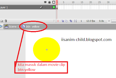 Membuat tombol Movie clip pada adobe flash cs3