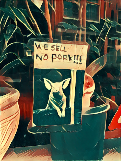 Bordje 'We sell no pork'