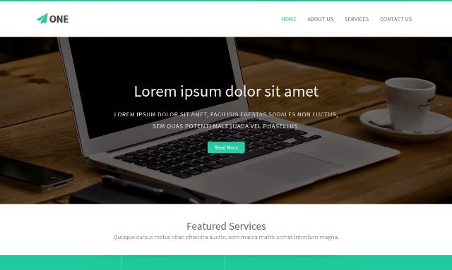 One – Free Bootstrap HTML5 Template