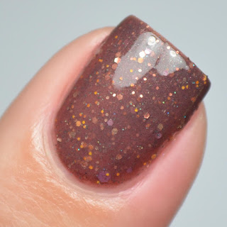 chocolate crelly nail polish