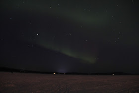 Aurora Borealis on Lake Inari, Finnish Lapland