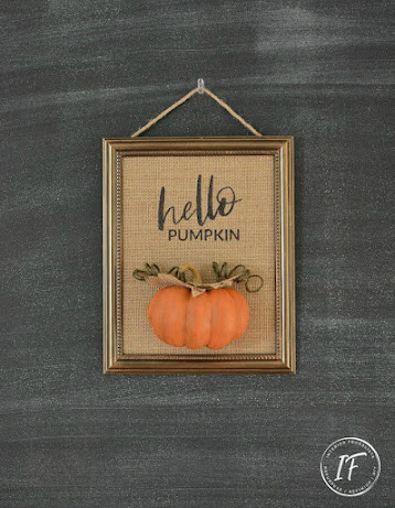 Repurposed Dollar Store Mirror Fall Sign