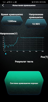 Тест АКБ при запуске холодного двигателя