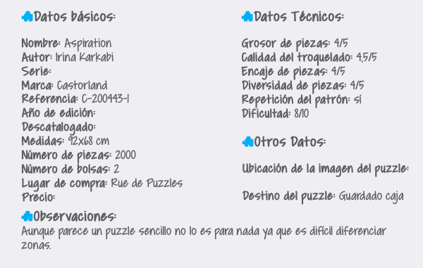Puzzle Aspiration 2000 Castorland