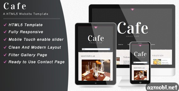 Cafe - Responsive Restaurant Website Template